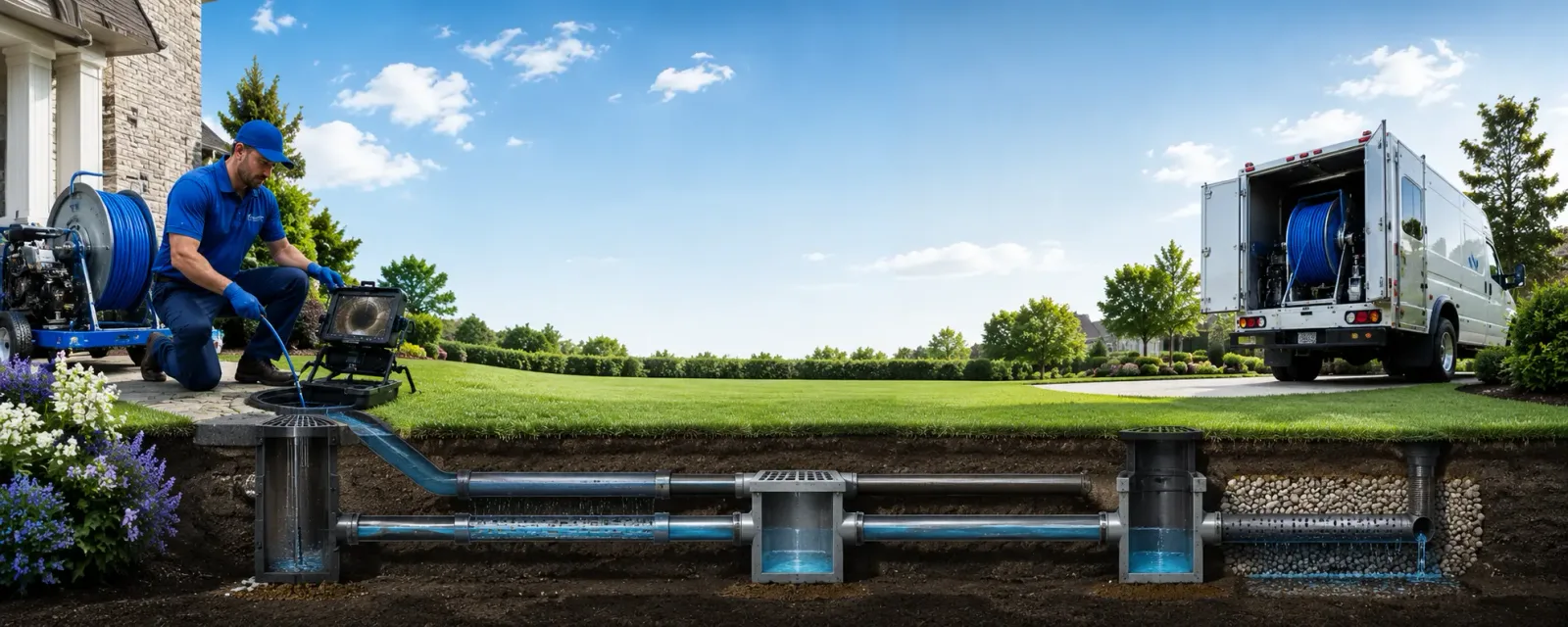 Outdoor drain cleaning information for Vesper, WI
